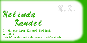melinda kandel business card